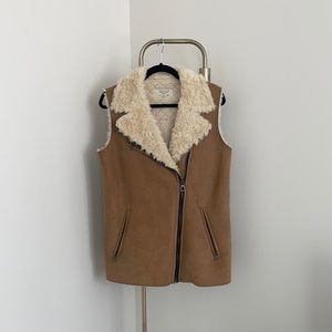 Zara - faux shearling vest - size S